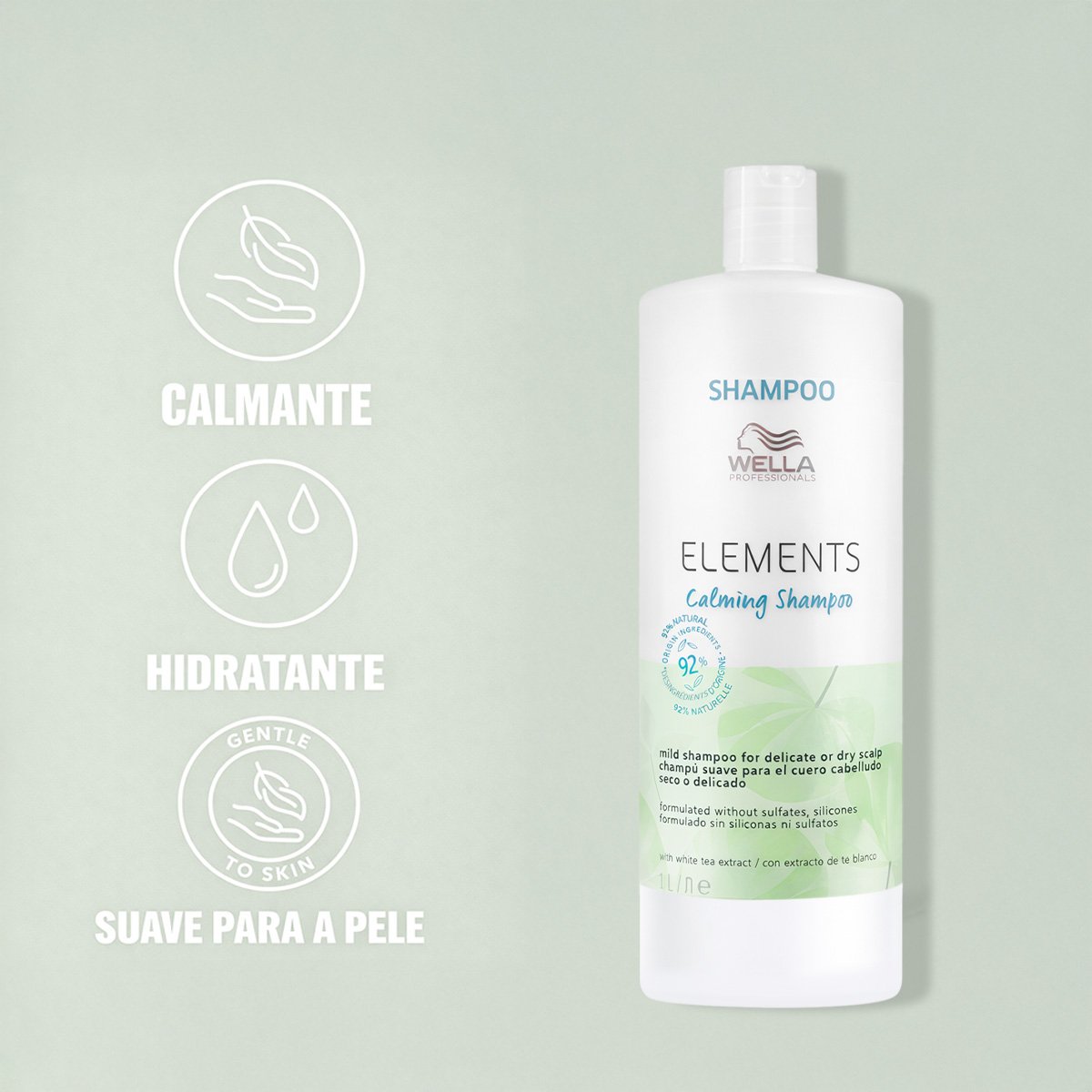 Wella Professionals Elements Calming - Shampoo 1L 1L 4