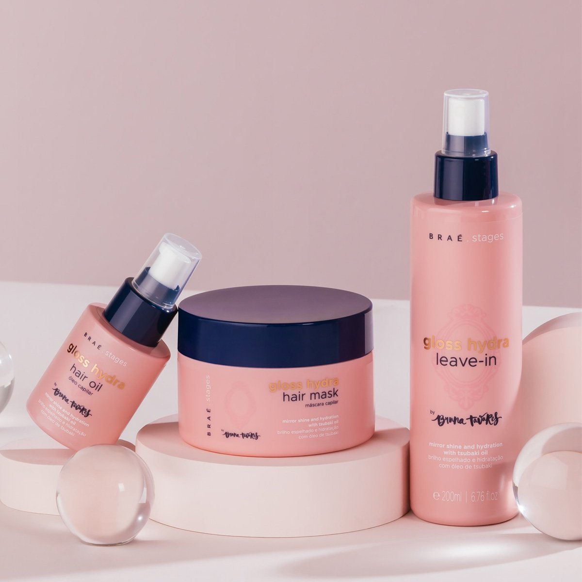 Brae Stages by Bruna Tavares Gloss Hydra - Leave-in Spray 200ml 200ml 3