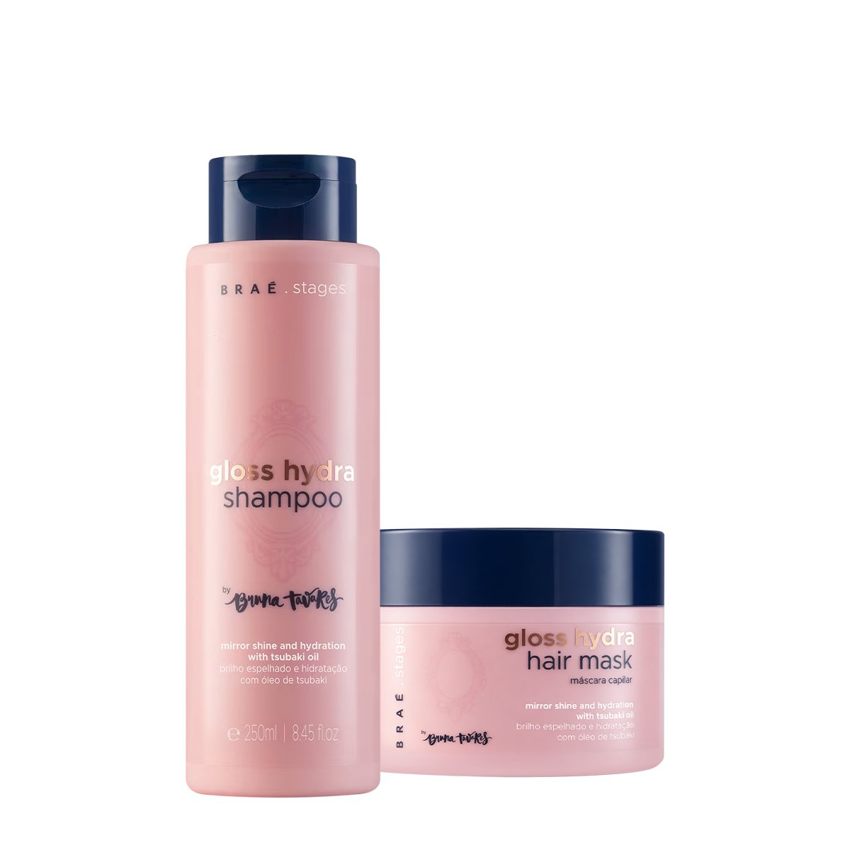 Kit Brae Stages by Bruna Tavares Gloss Hydra Shampoo Mascara (2 produtos)