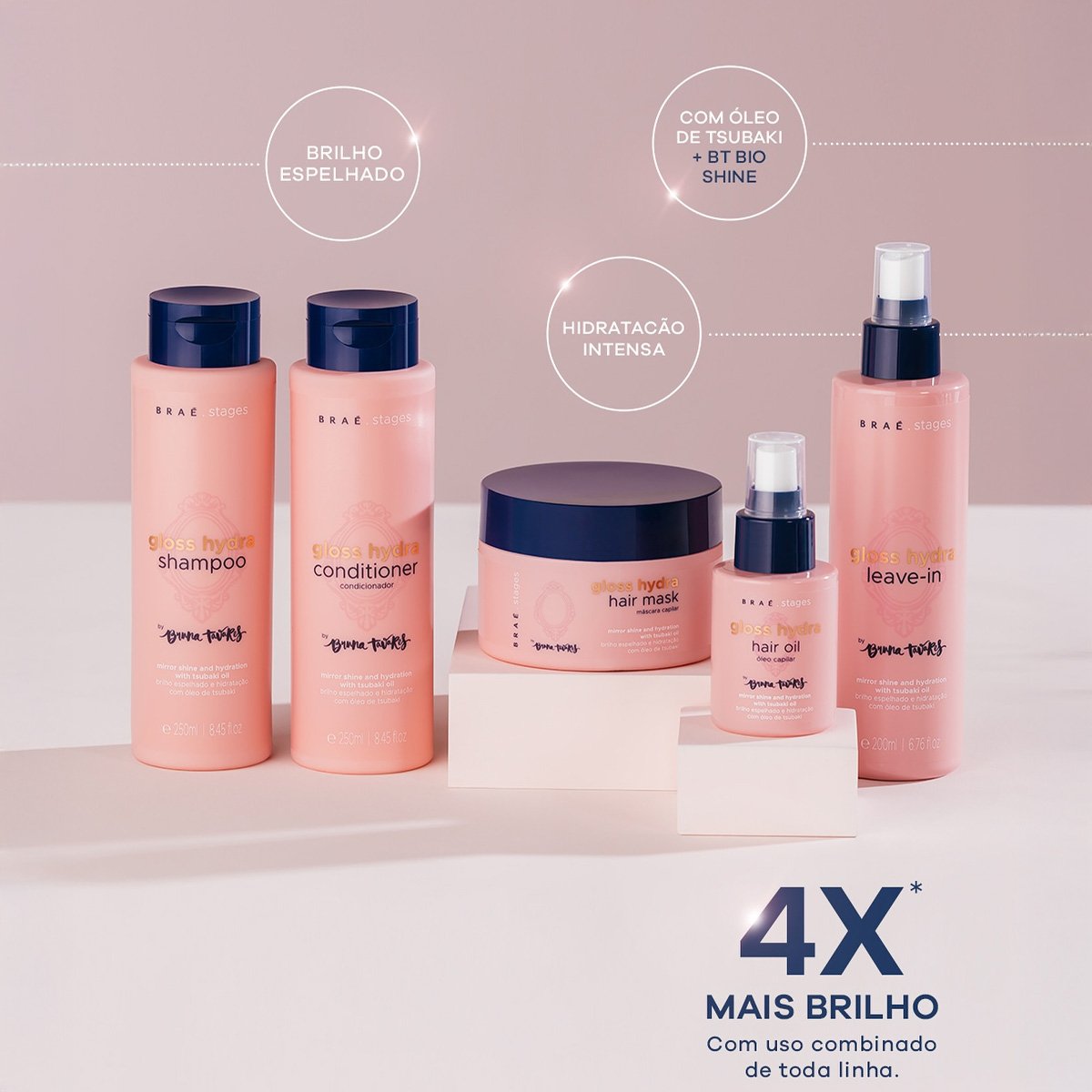 Kit Brae Stages by Bruna Tavares Gloss Hydra Duo Oil (3 produtos) ÚNICO 4