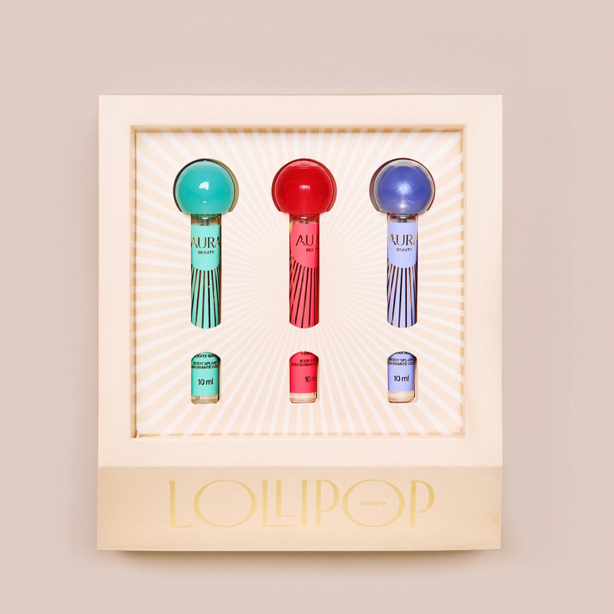 Aura Beatuty Kit Lollipop Scents Body Splash (3 produtos) ÚNICO 2