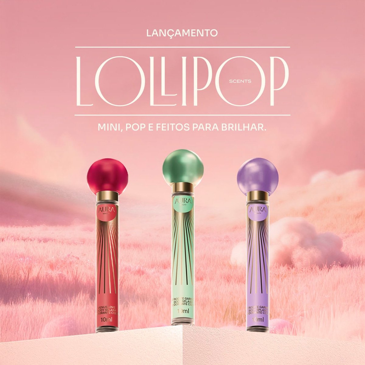 Aura Beatuty Kit Lollipop Scents Body Splash (3 produtos) ÚNICO 3