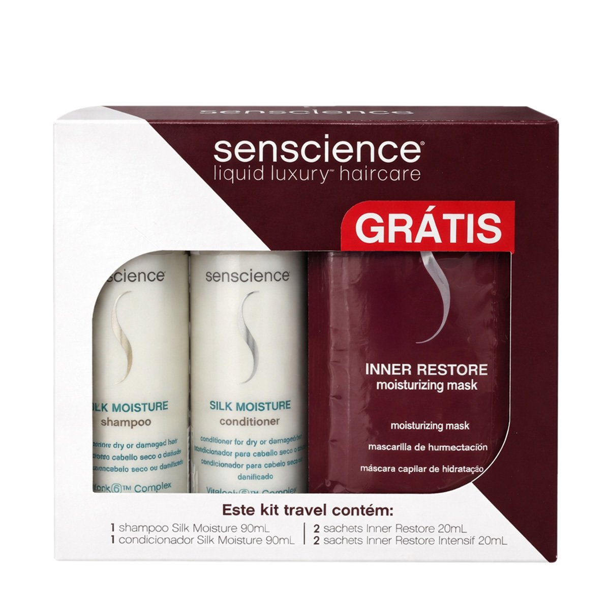 Senscience Kit Silk Moisture Inner Travel Size (6 produtos)