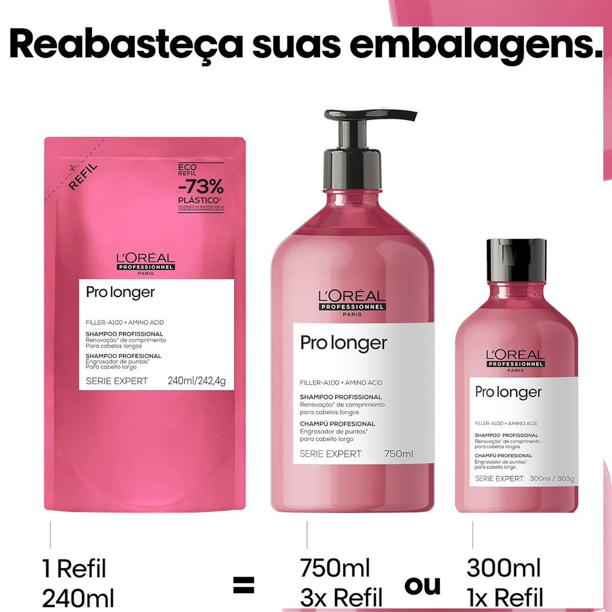 Kit LOreal Professionnel Pro Longer Duo Refil (2 produtos) ÚNICO 3