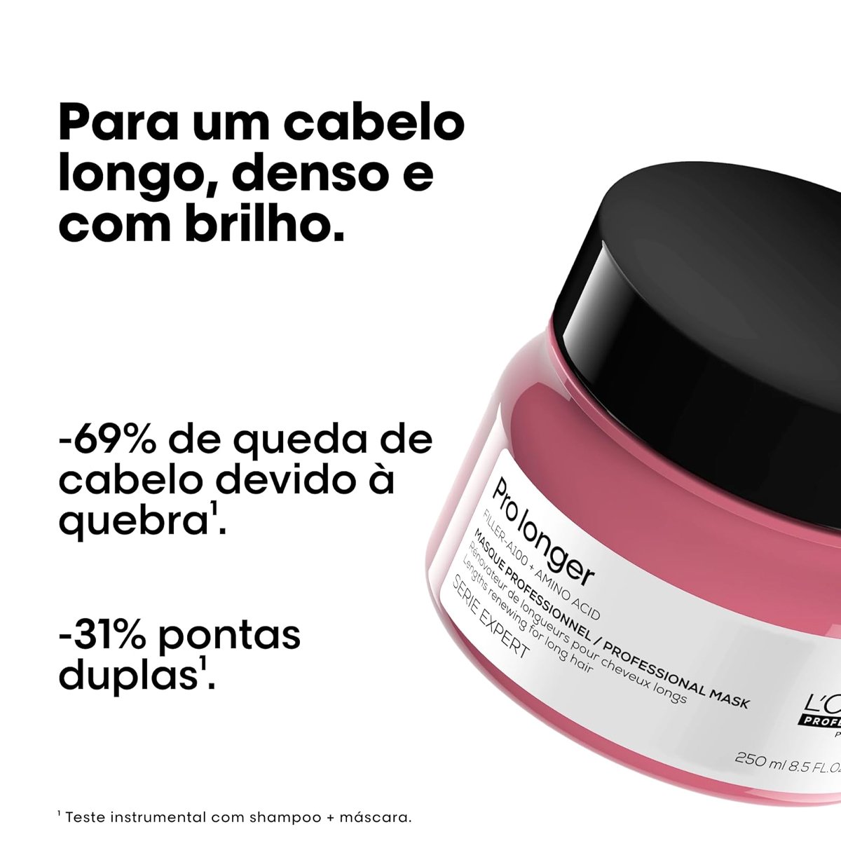 Kit LOreal Professionnel Pro Longer Shampoo Mascara Refil (3 produtos) ÚNICO 4