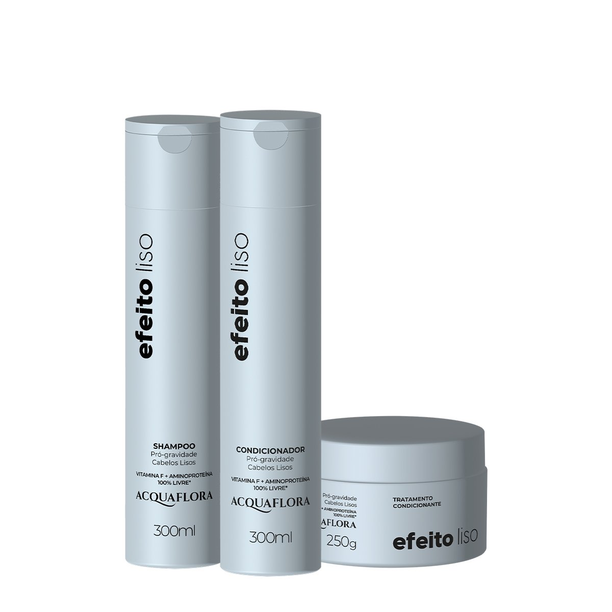 Kit Acquaflora Efeito Liso Home Care (3 produtos)