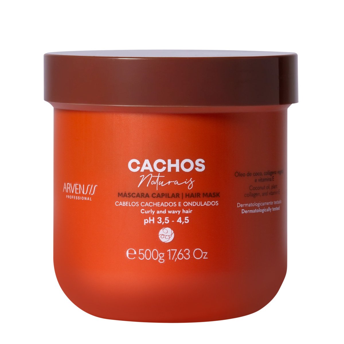 Arvensis Cachos Naturais Ondulados e Cacheados - Mascara Capilar 500g 500g 1