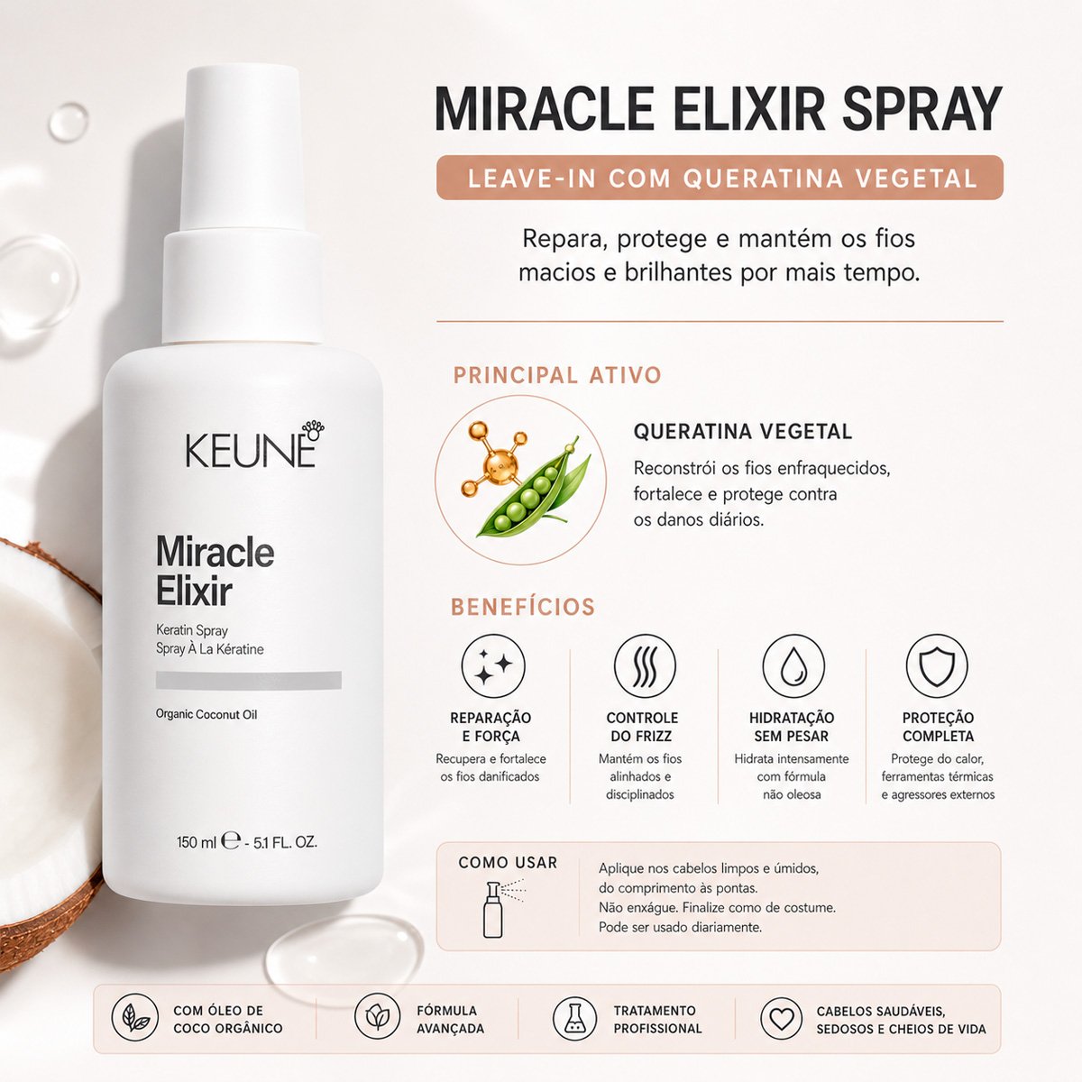 Keune Miracle Elixir - Leave-in Spray 150ml 150ml 2