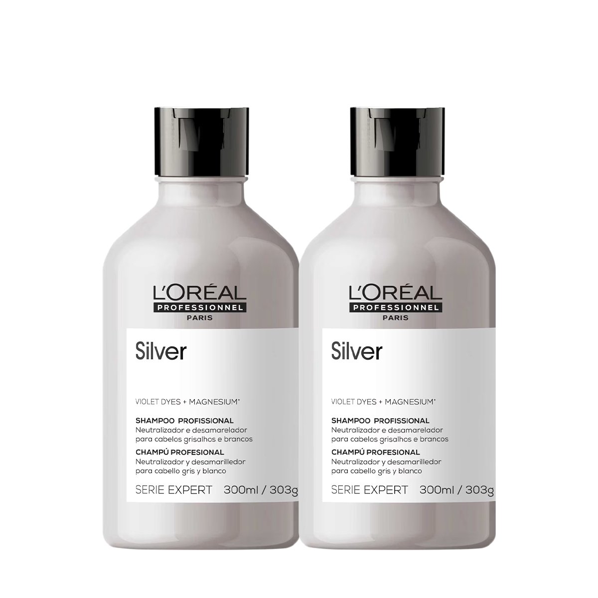 Kit LOreal Professionnel Silver Shampoo Extra (2 unidades)