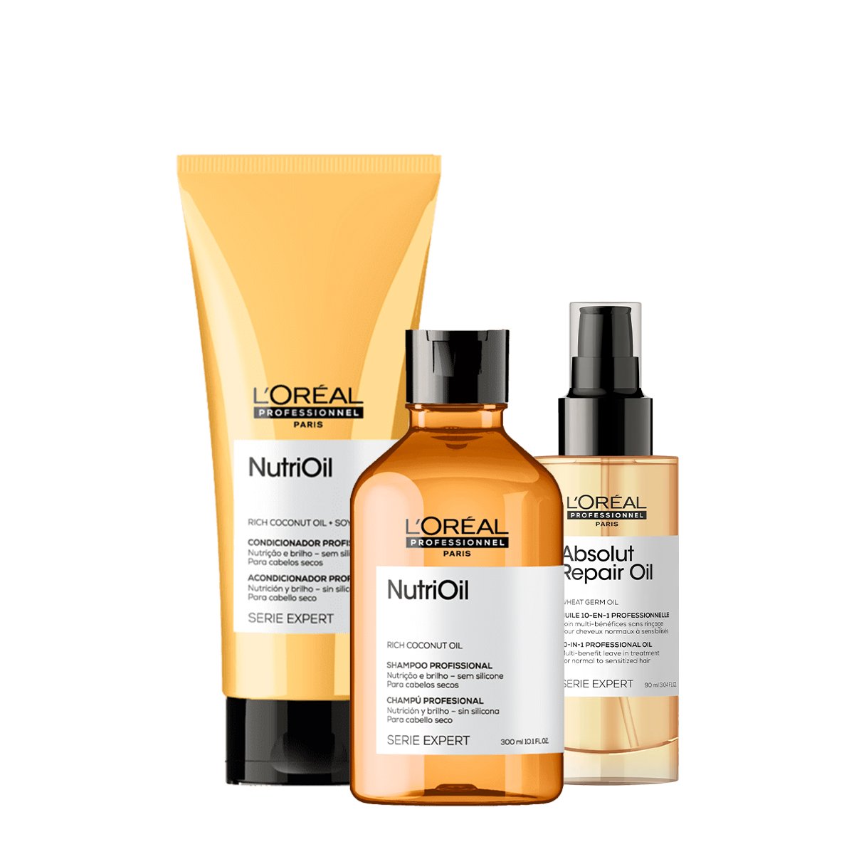 Kit LOreal Professionnel NutriOil Repair Duo Oil (3 produtos)