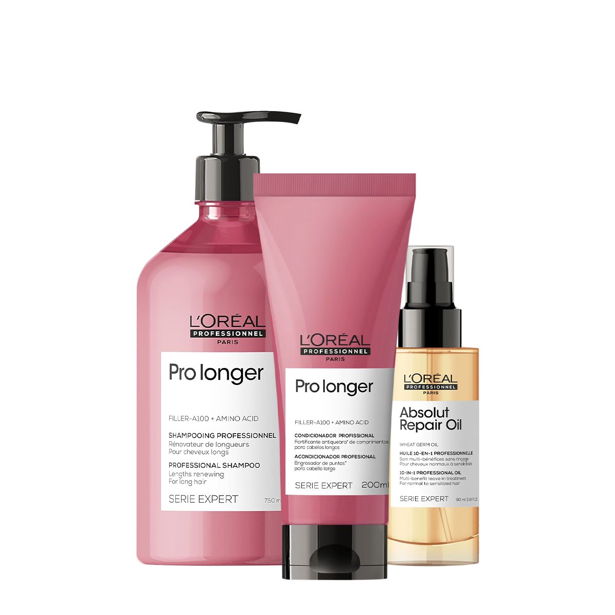 Kit LOreal Professionnel Pro Longer Duo 750 Oil (3 produtos) ÚNICO 1