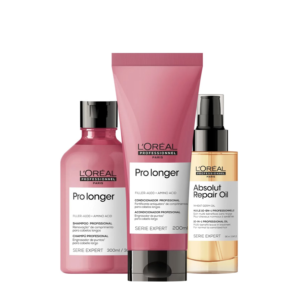 Kit LOreal Professionnel Pro Longer Duo Oil (3 produtos)