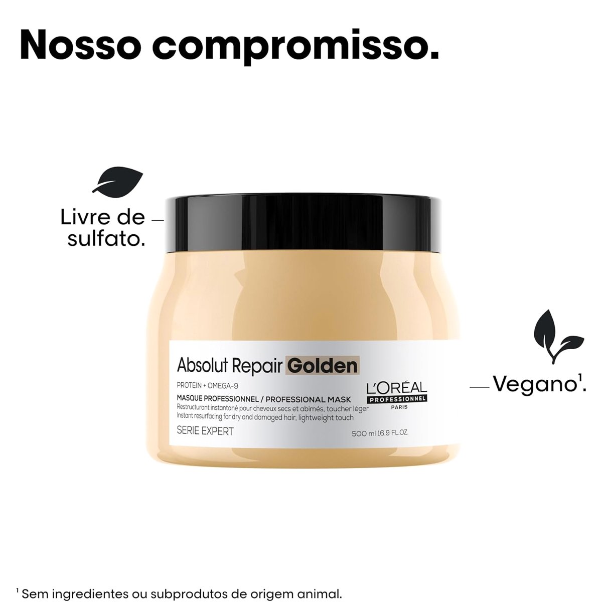 Kit LOreal Professionnel Absolut Repair Shampoo 300 Mascara (2 produtos) ÚNICO 4