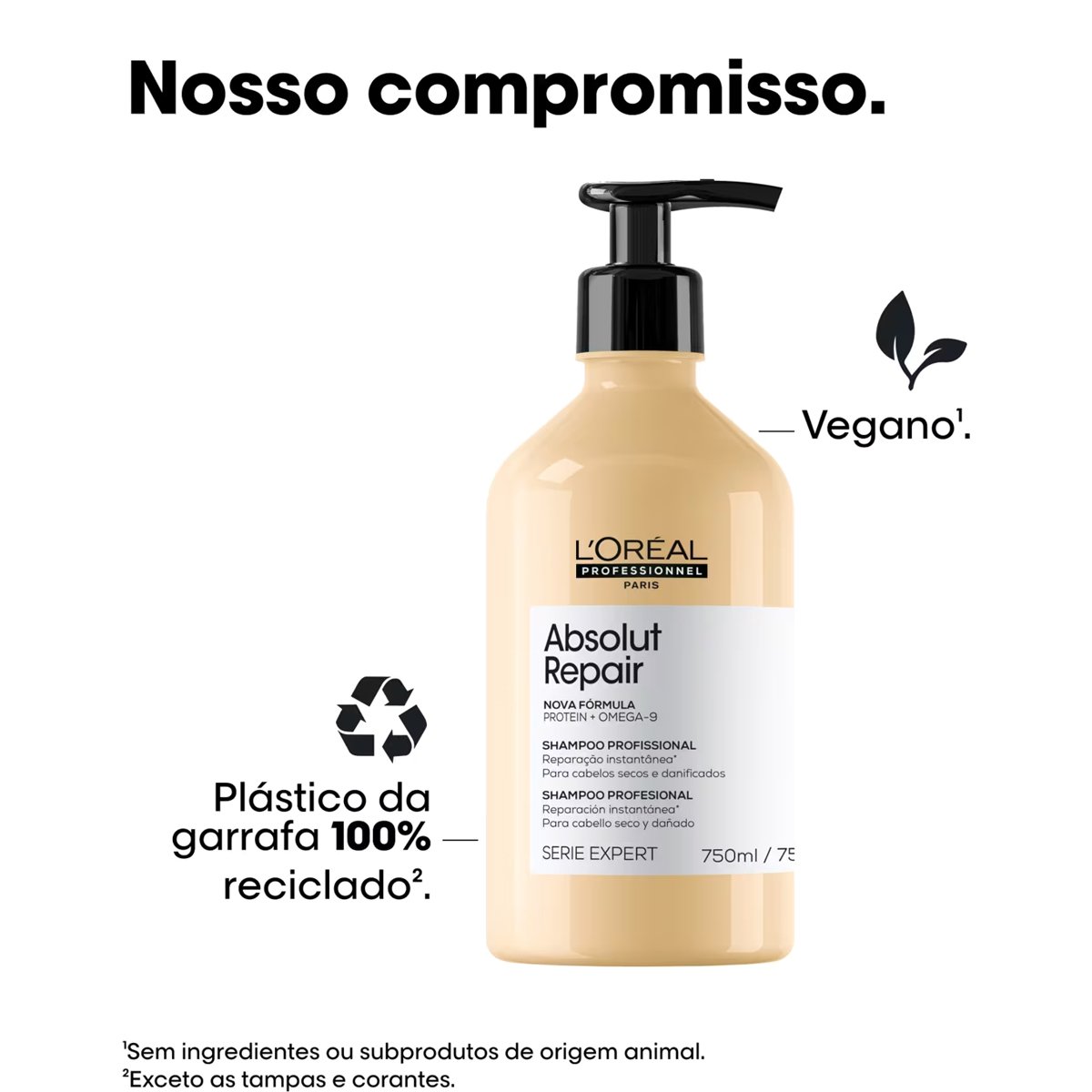 Kit LOreal Professionnel Absolut Repair Duo 750 (2 produtos) ÚNICO 3