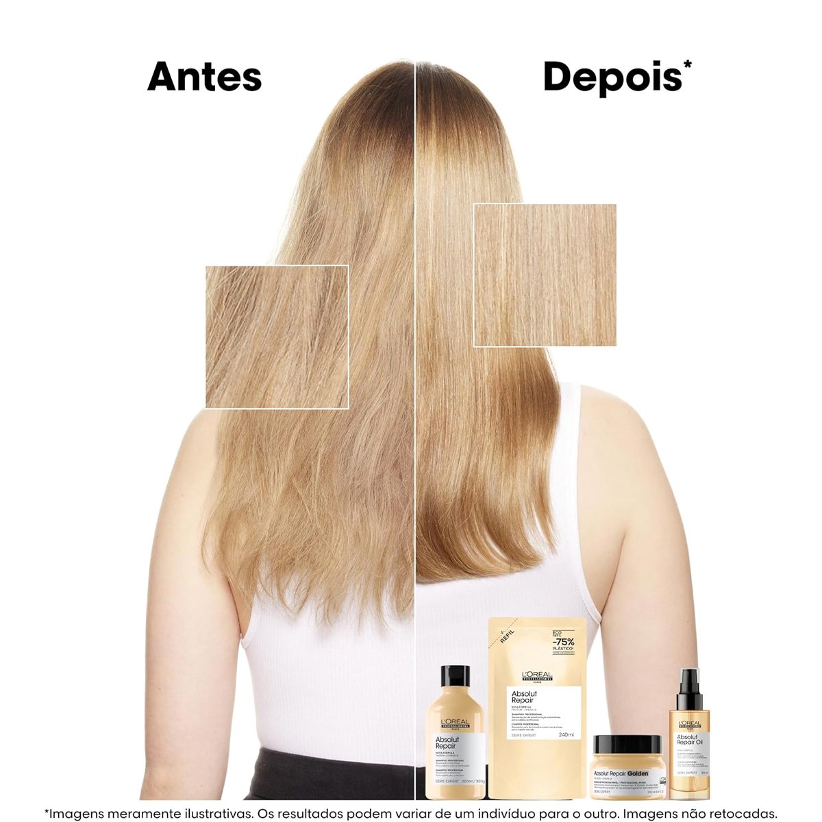 Kit LOreal Professionnel Absolut Repair Duo 750 (2 produtos) ÚNICO 5