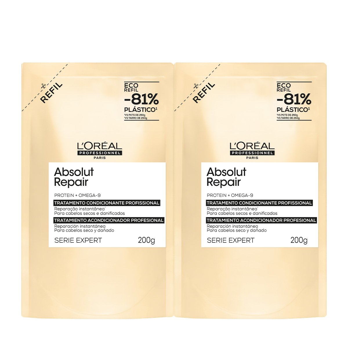 Kit LOreal Professionnel Absolut Repair Mascara Refil Extra (2 unidades)