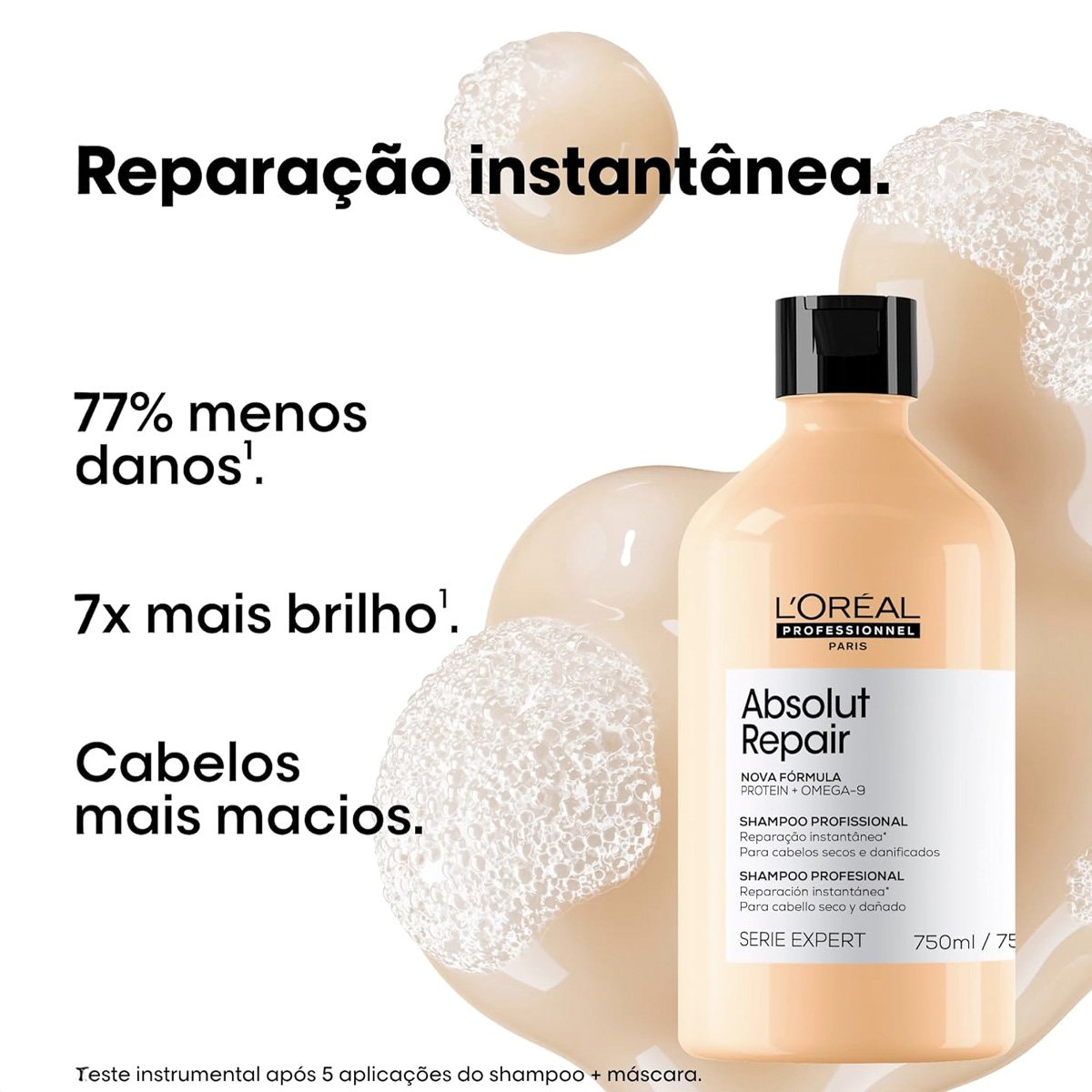 Kit LOreal Professionnel Absolut Repair Shampoo Mascara 500 (2 produtos) ÚNICO 2