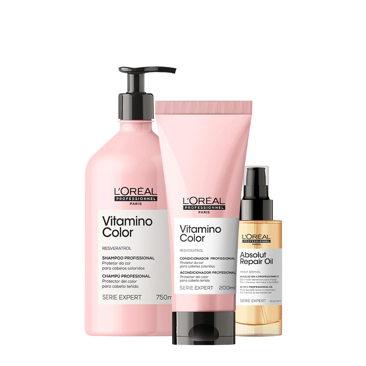 Kit LOreal Professionnel Vitamino Color Duo Oil 90 (3 produtos)