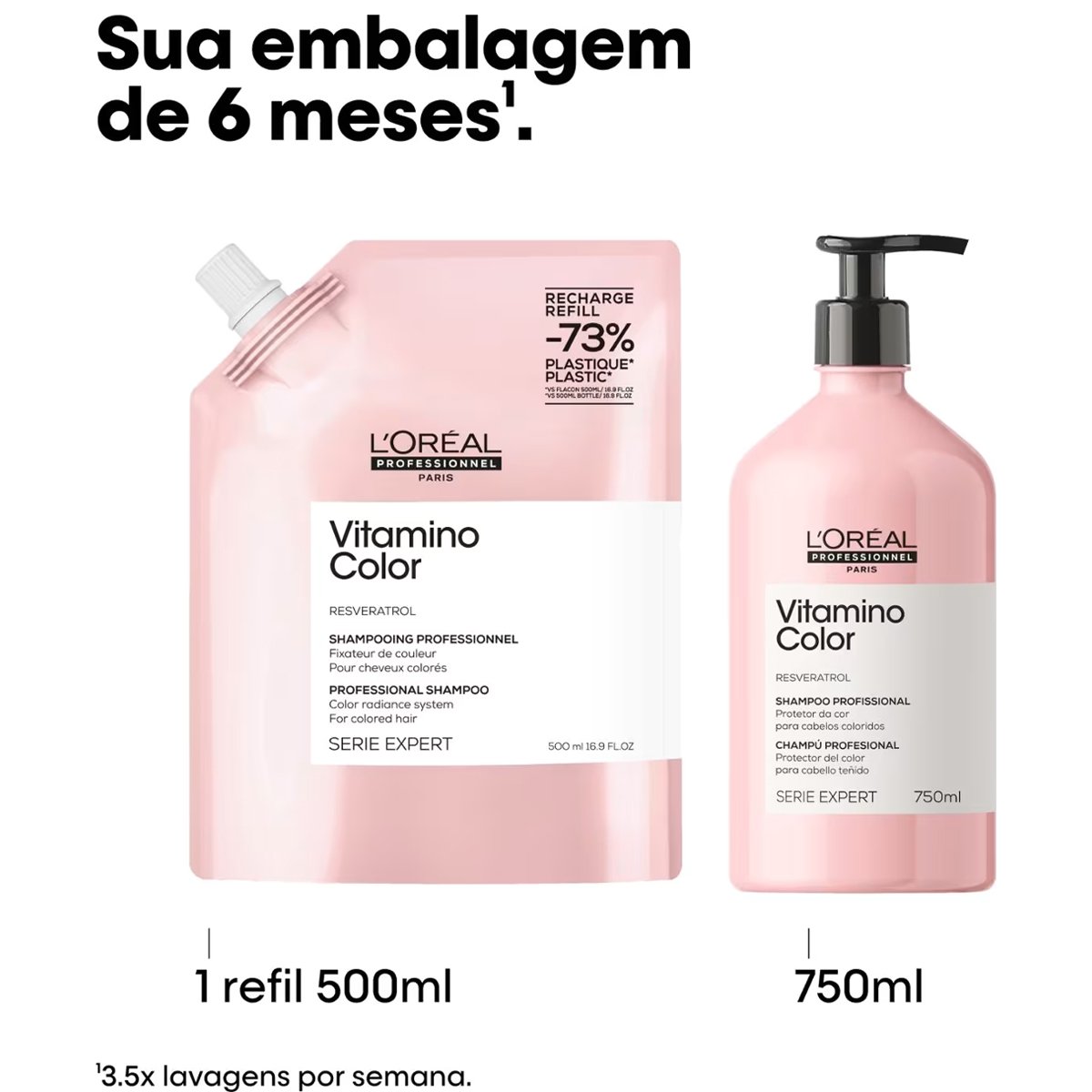 LOreal Professionnel Vitamino Color Resveratrol - Shampoo Refil 500ml 500ml 4