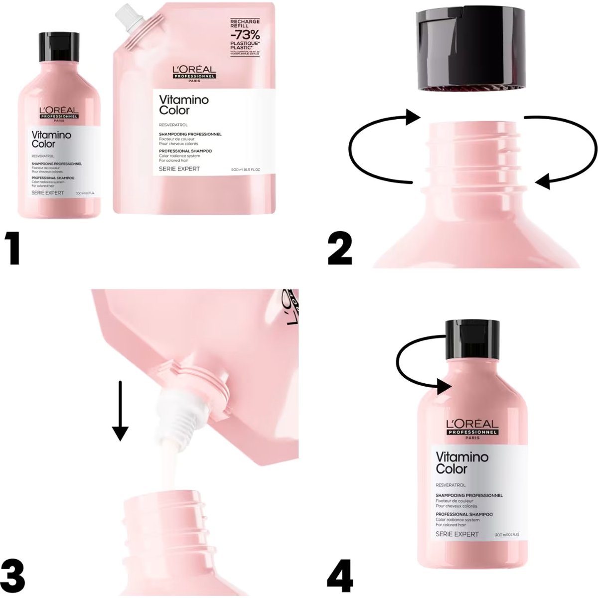 LOreal Professionnel Vitamino Color Resveratrol - Shampoo Refil 500ml 500ml 5