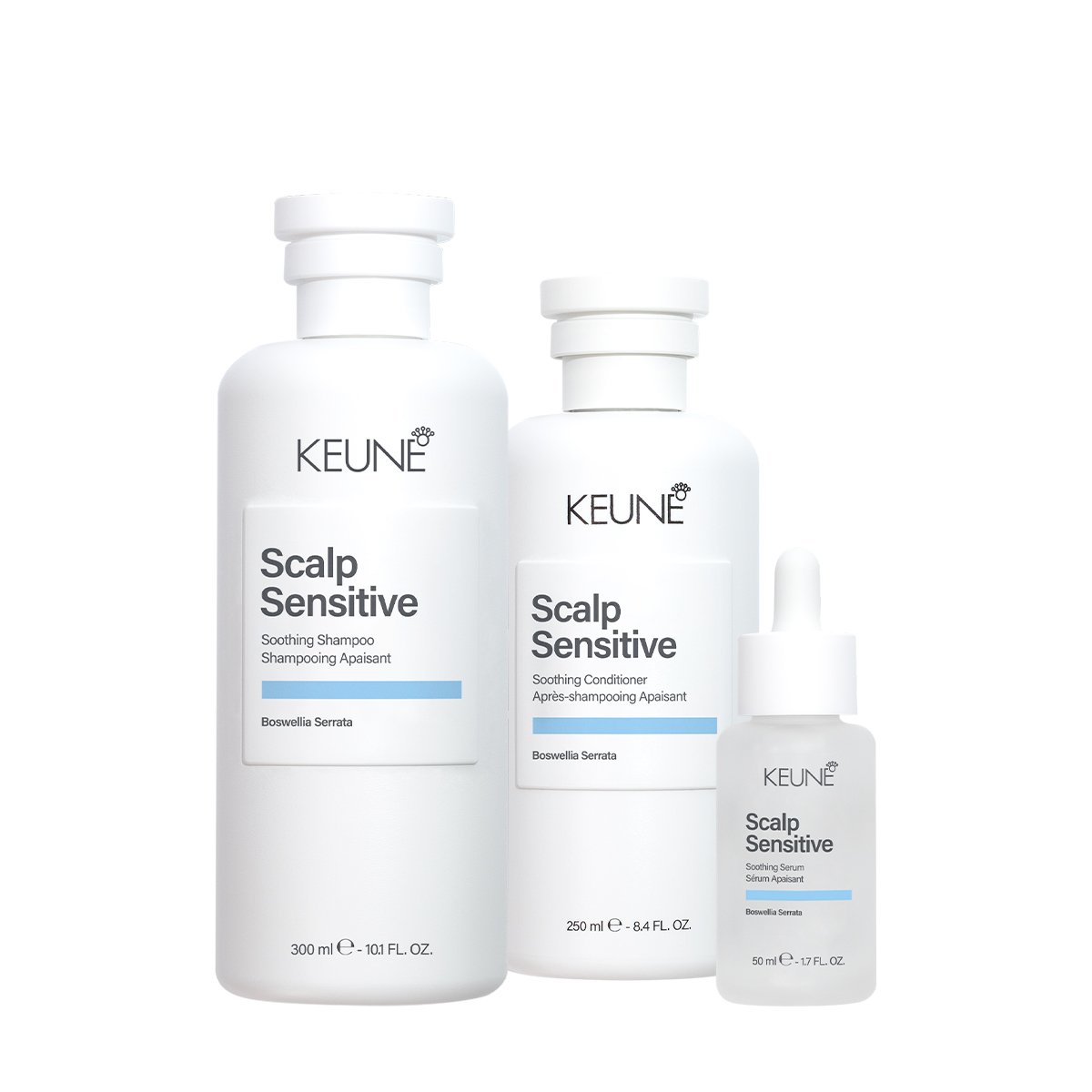 Kit Keune Scalp Sensitive - Cuidado Completo para Couro Cabeludo Sensivel (3 produtos)