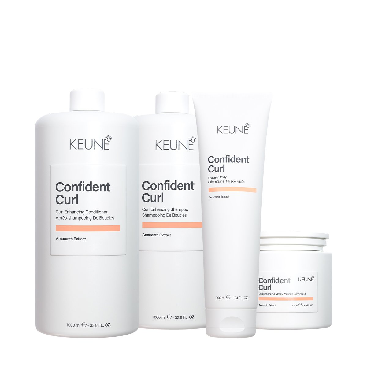 Kit Keune Confident Curl Coily - Crespos Alinhados Litro (4 produtos) ÚNICO 1