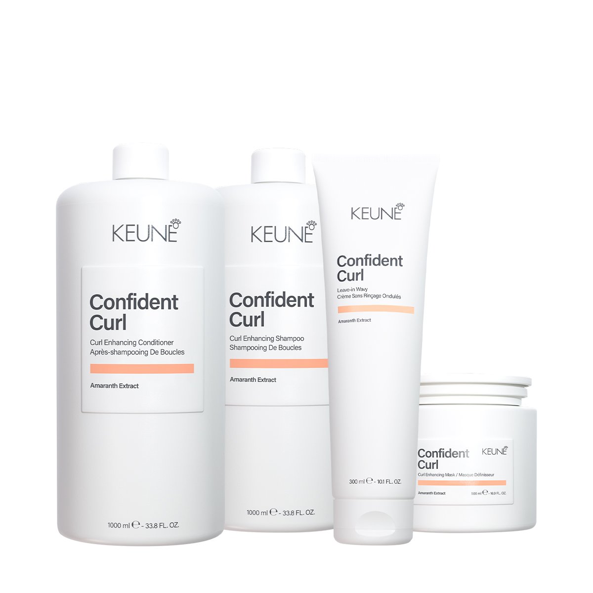 Kit Keune Confident Curl Wavy - Ondas Definidas Litro (4 produtos)