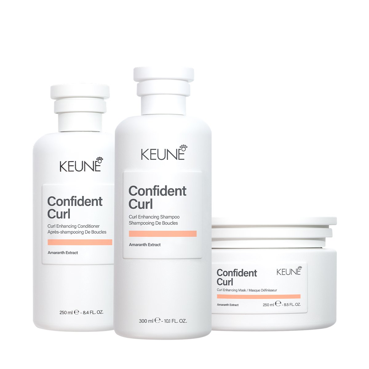 Kit Keune Confident Curl - Hidratacao Intensa para Cachos (3 produtos)