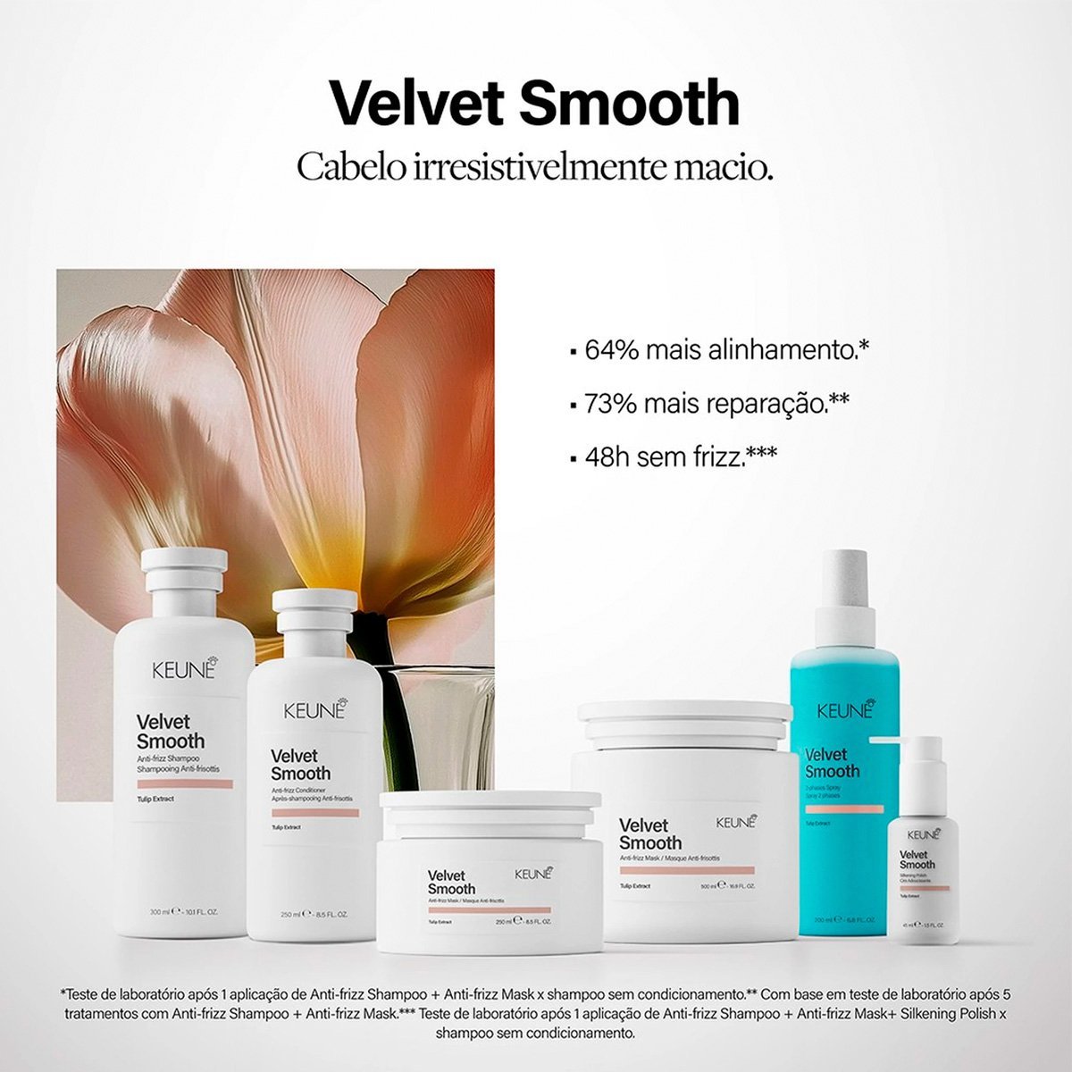 Kit Keune Velvet Smooth - Maciez e Disciplina (3 Produtos) ÚNICO 4