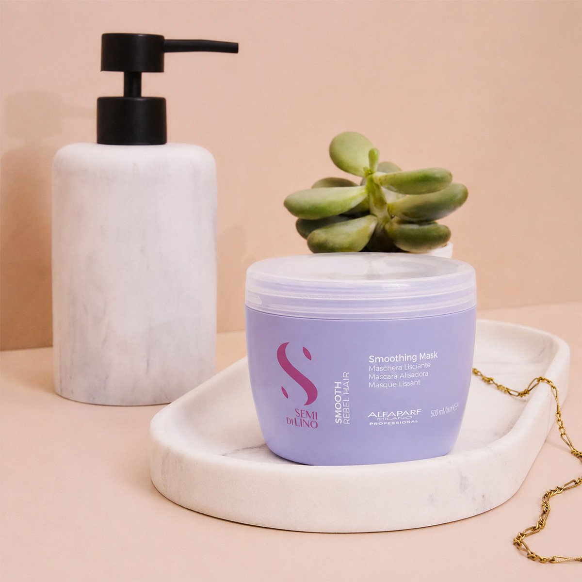 Kit Alfaparf Semi di Lino Smooth - Tratamento Intensivo Profissional (2 produtos) ÚNICO 3