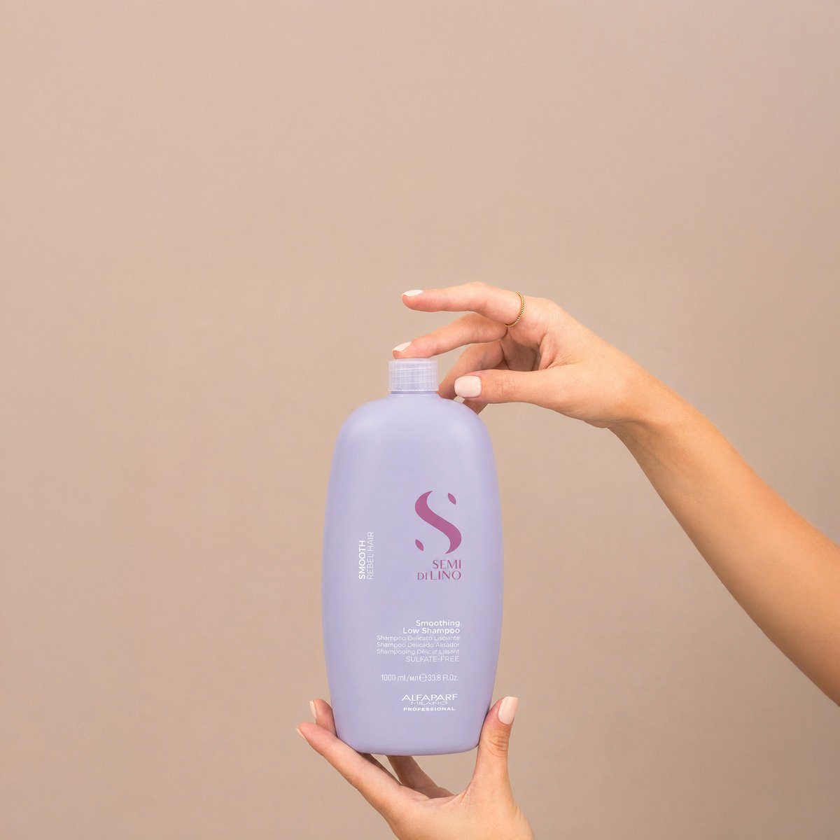 Kit Alfaparf Semi di Lino Smooth - Rotina Profissional Anti-Frizz (3 produtos)