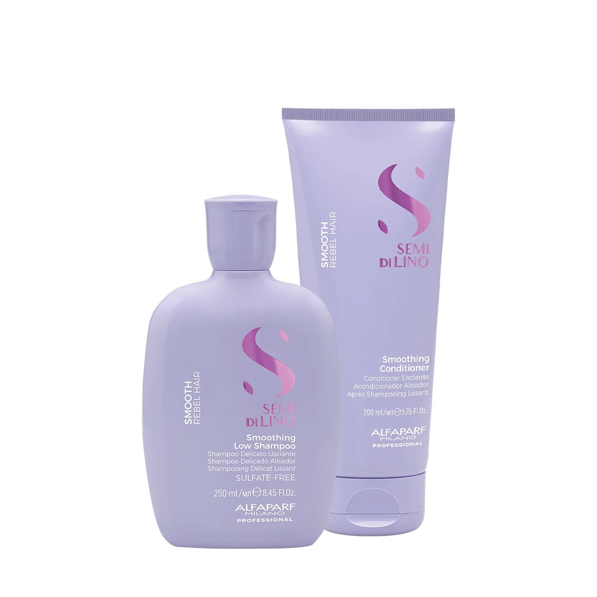 Kit Alfaparf Semi di Lino Smooth - Controle do Frizz (2 produtos)