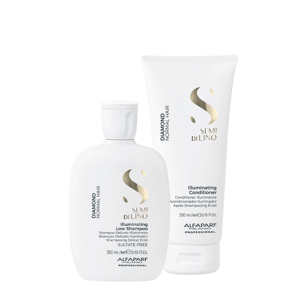 Kit Alfaparf Semi di Lino Diamond Illuminating - Brilho Intenso (2 produtos)