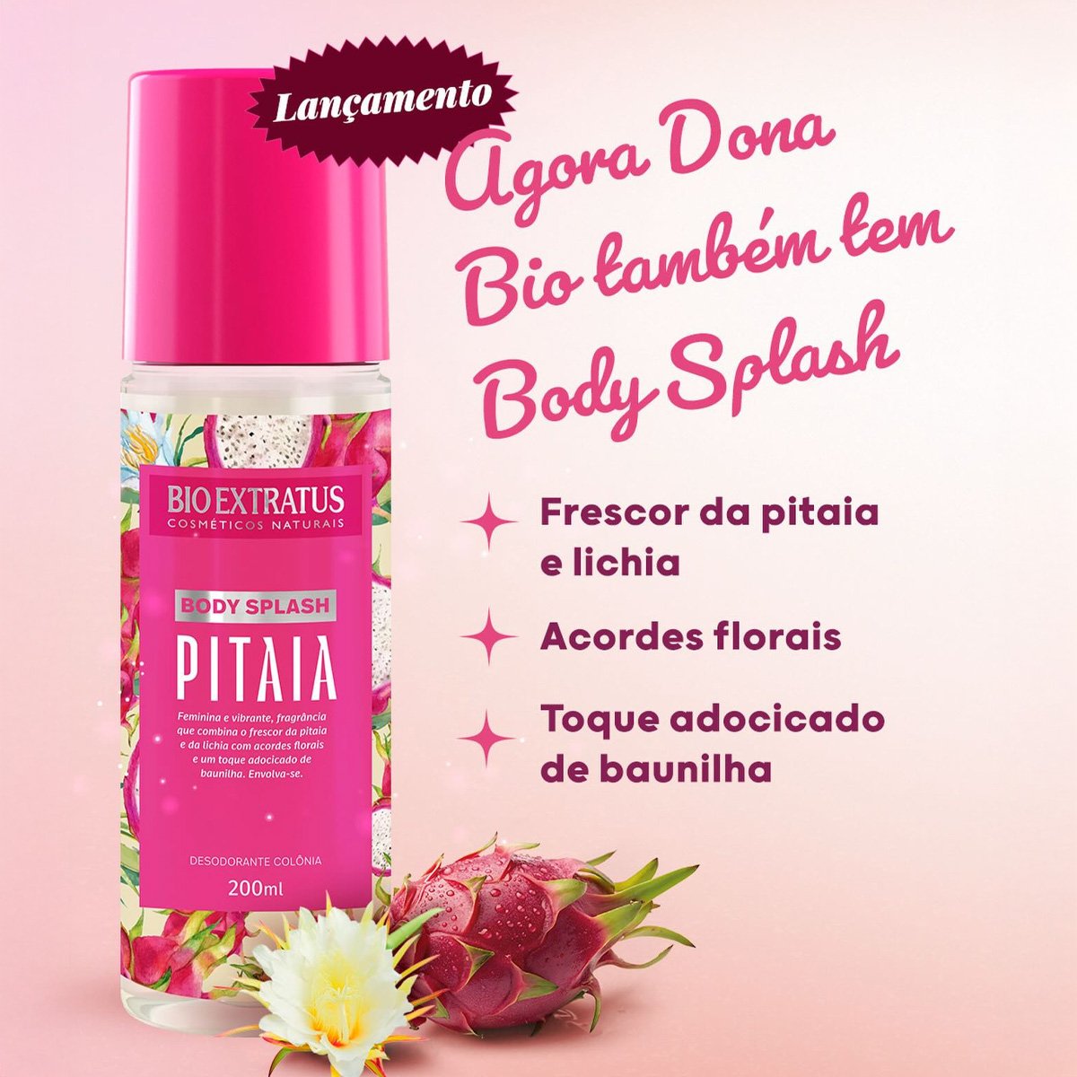 Bio Extratus - Body Splash Pitaia 200ml 200ml 2