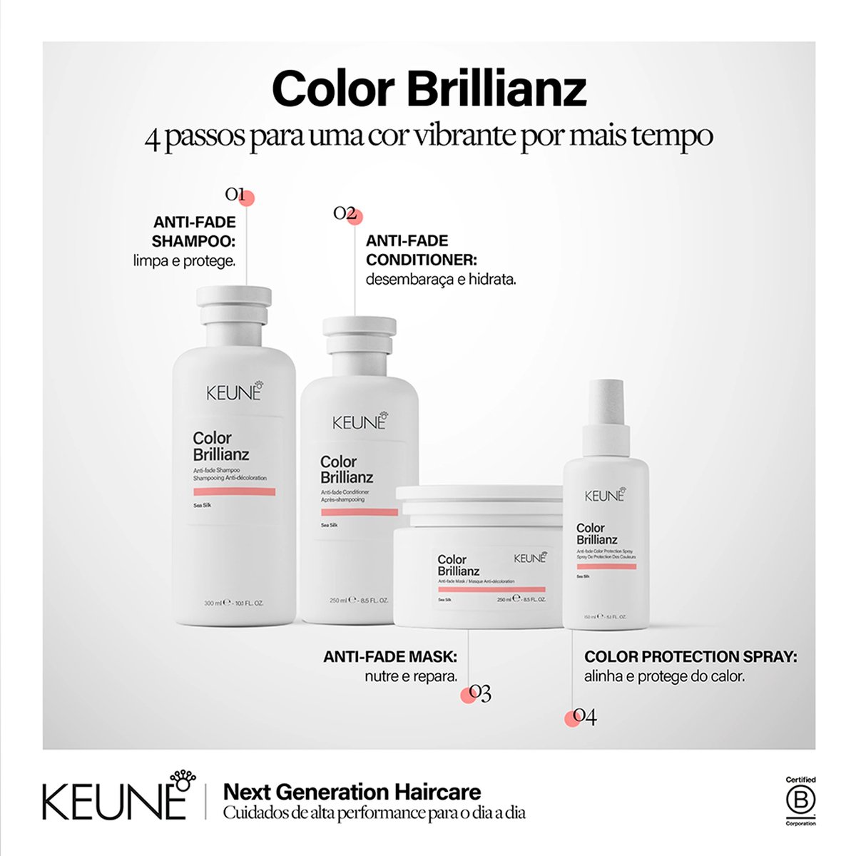 Kit Keune Color Brillianz - Cor Sem Desbotamento (2  produtos) ÚNICO 3