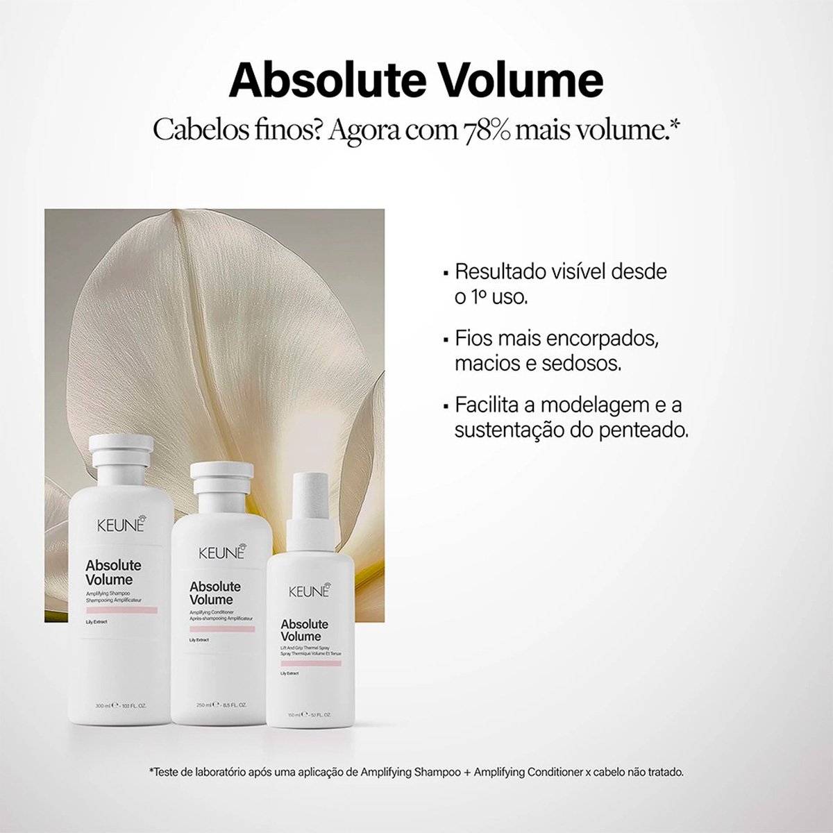 Kit Keune Absolute Volume - Cabelos Finos com Mais Volume (2 Produtos) ÚNICO 4
