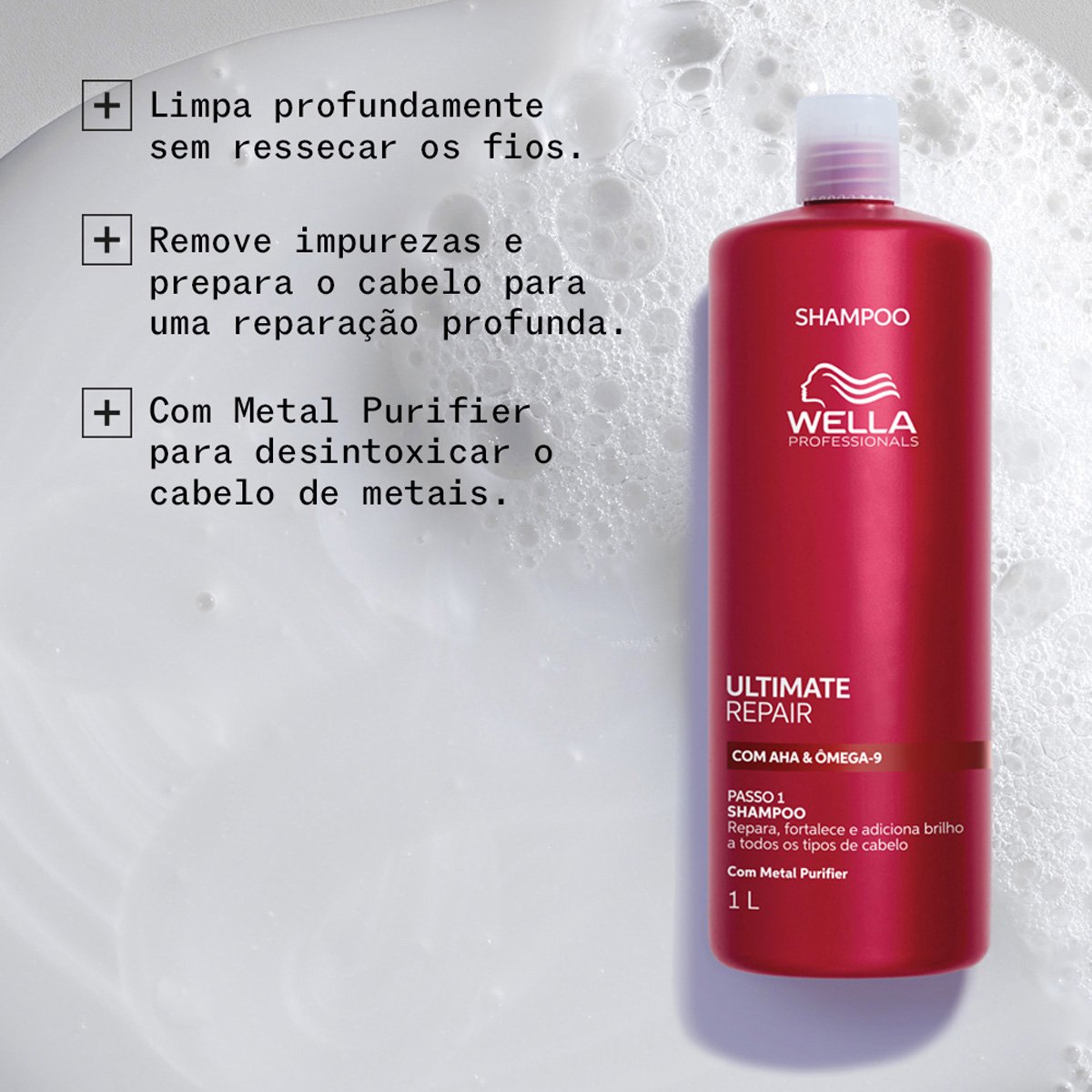 Kit Wella Professionals Ultimate Repair - Shampoo Litro e Valvula (2 produtos) ÚNICO 4