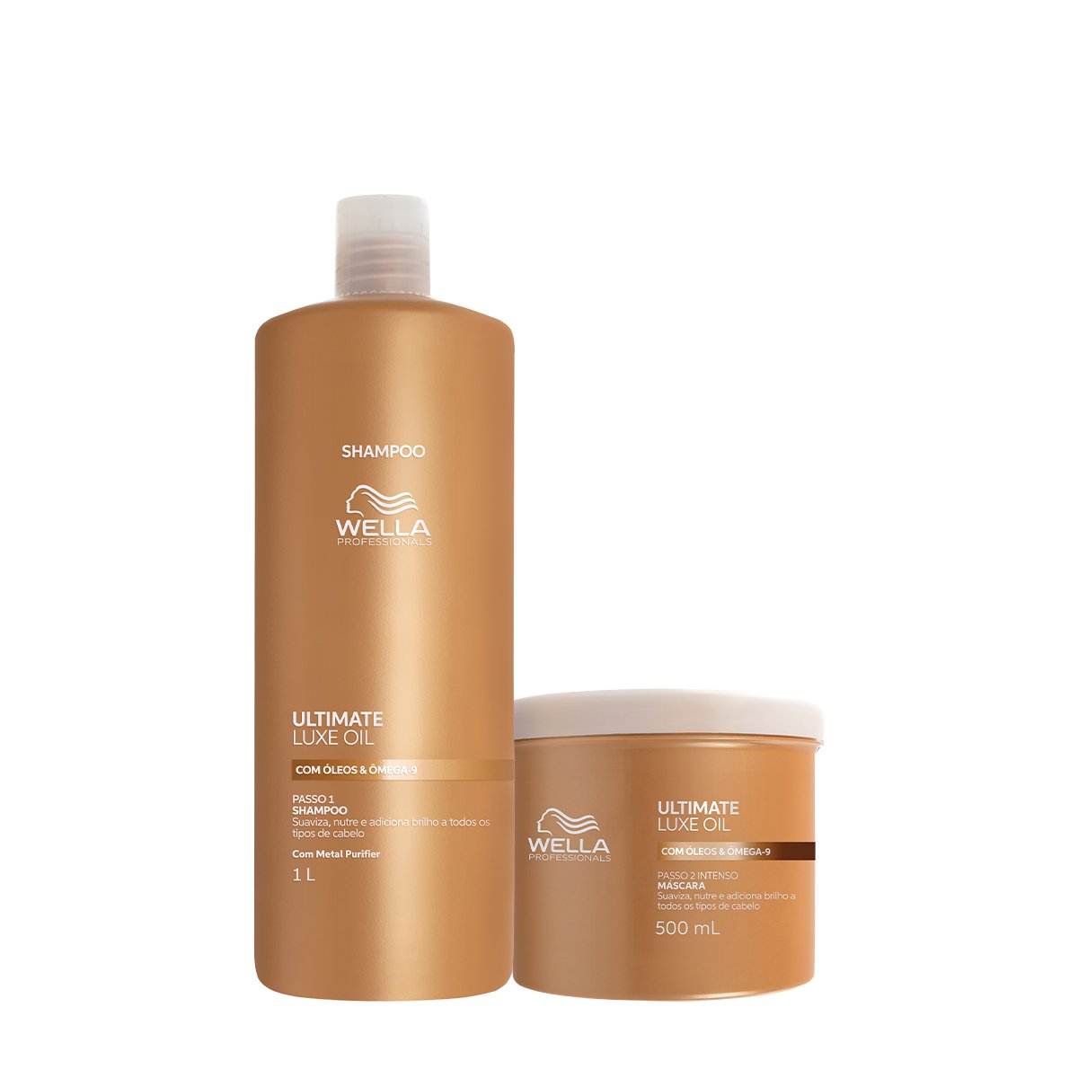 Kit Wella Professionals Ultimate Luxe Oil - Shampoo Litro e Mask 500 (2 produtos)