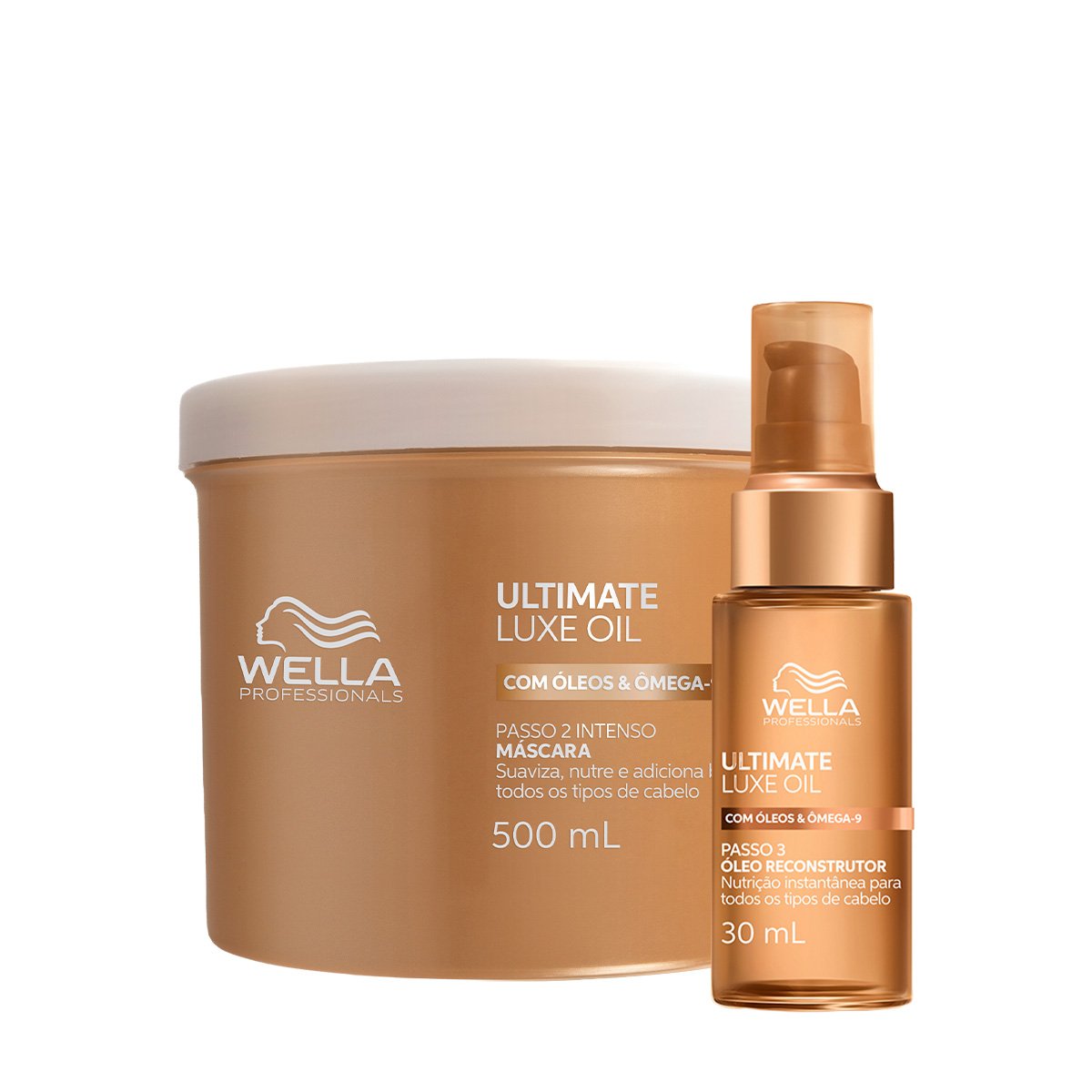 Kit Wella Professionals Ultimate Luxe Oil - Mask 500 e Oleo (2 produtos)