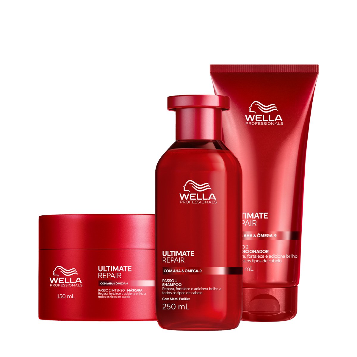 Kit Wella Professionals Ultimate Repair - Shampoo Condicionador e Mask (3 produtos)