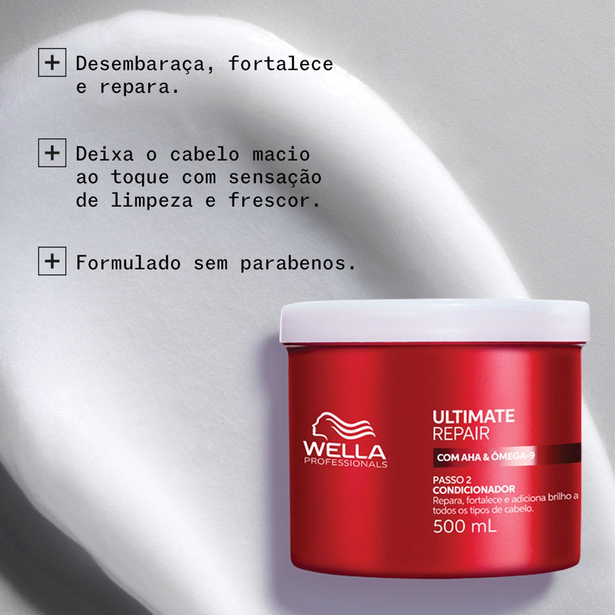 Kit Wella Professionals Ultimate Repair - Shampoo Litro Condicionador 500 e Mask 500 (3 produtos) ÚNICO 3