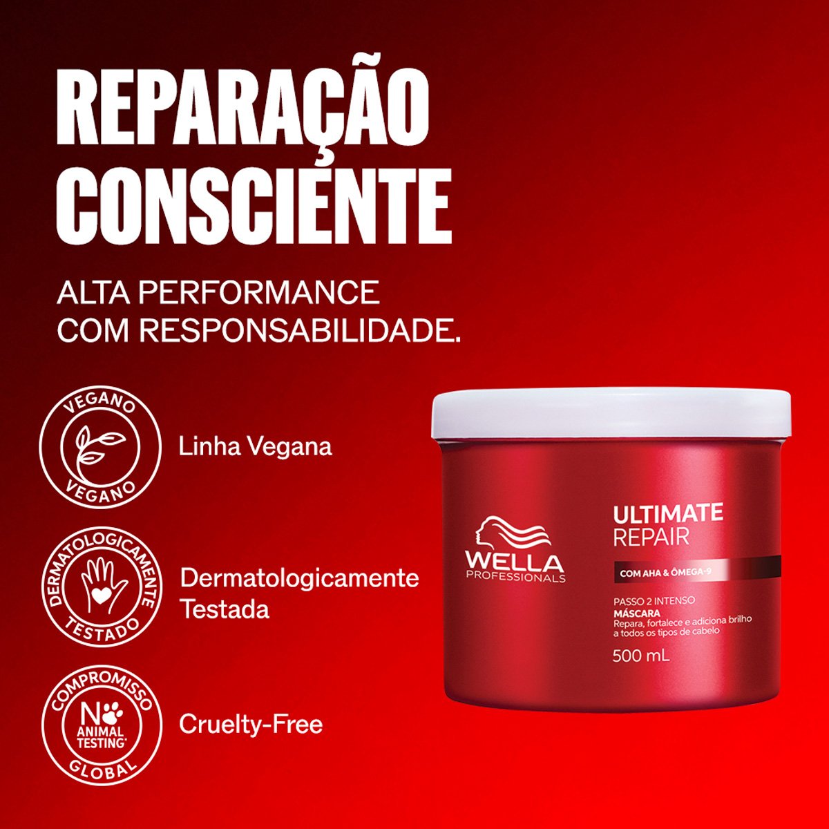 Kit Wella Professionals Ultimate Repair - Shampoo Litro Condicionador 500 e Mask 500 (3 produtos) ÚNICO 4