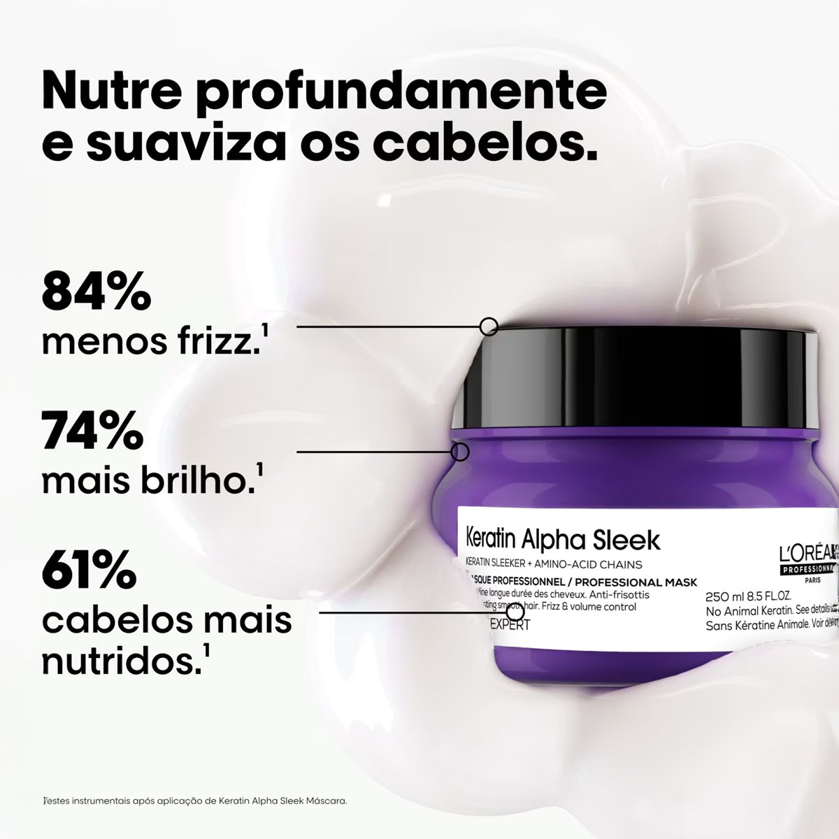 LOreal Professionnel Keratin Alpha Sleek Serie Expert - Mascara Capilar 250ml 250ml 3
