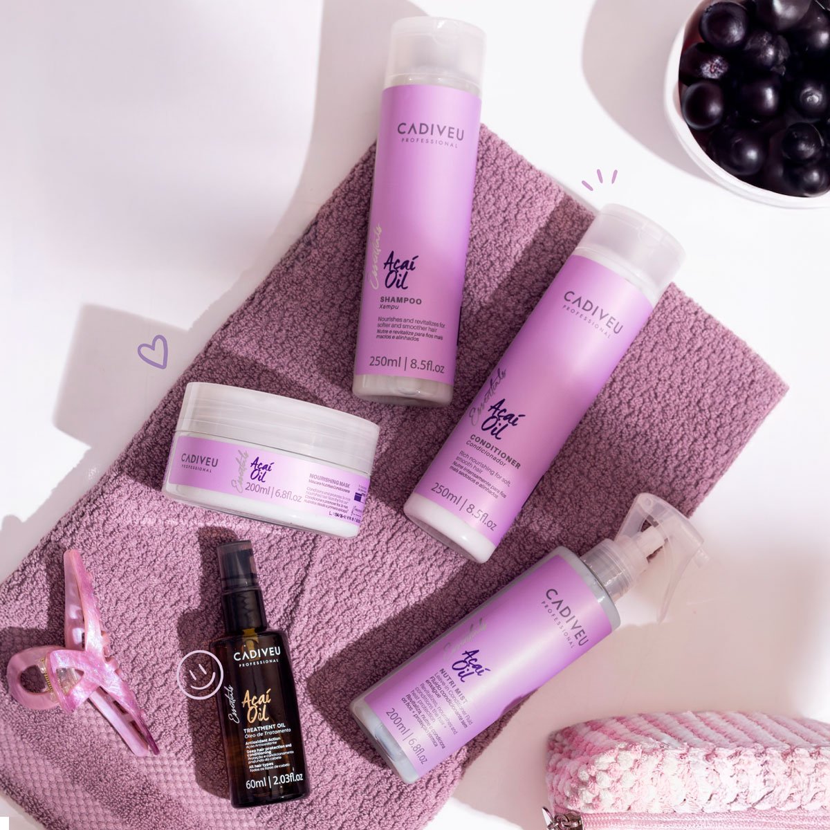 Cadiveu Professional Essentials Acai Oil - Shampoo 250ml 250ml 4