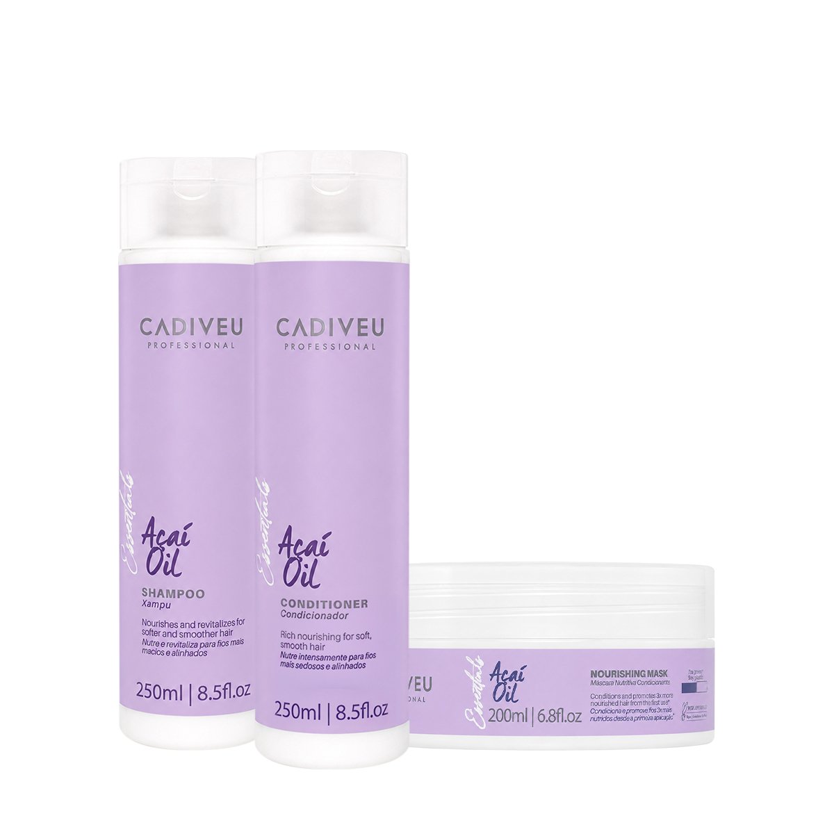 Kit Cadiveu Professional Essentials Acai Oil - Nutricao Profunda (3 produtos)
