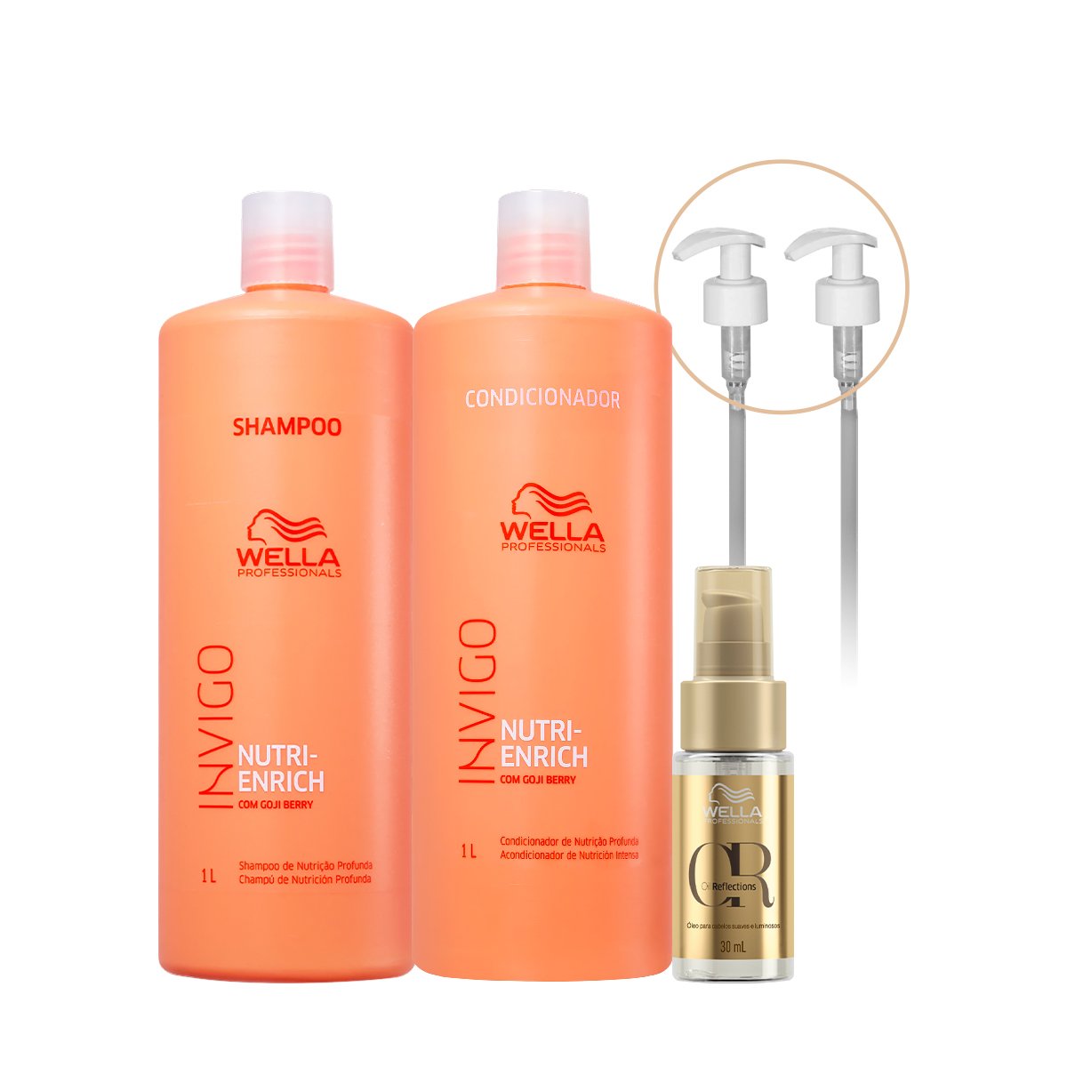 Kit Wella Professionals Invigo Nutri-Enrich - Nutricao e Luminosidade (5 produtos)
