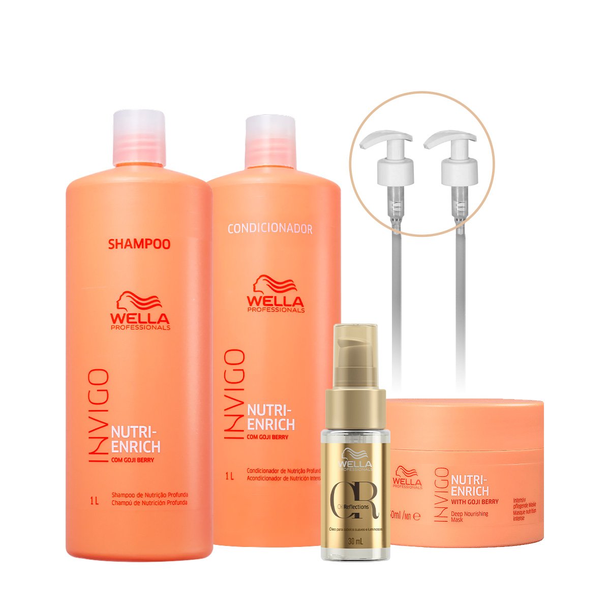 Kit Wella Professionals Invigo Nutri-Enrich - Tratamento e Nutricao (6 produtos)