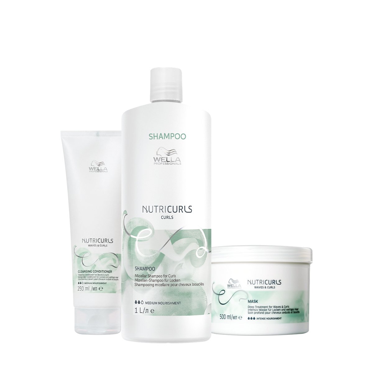 Kit Wella Professionals NutriCurls - Definicao Completa para Cachos (3 produtos)