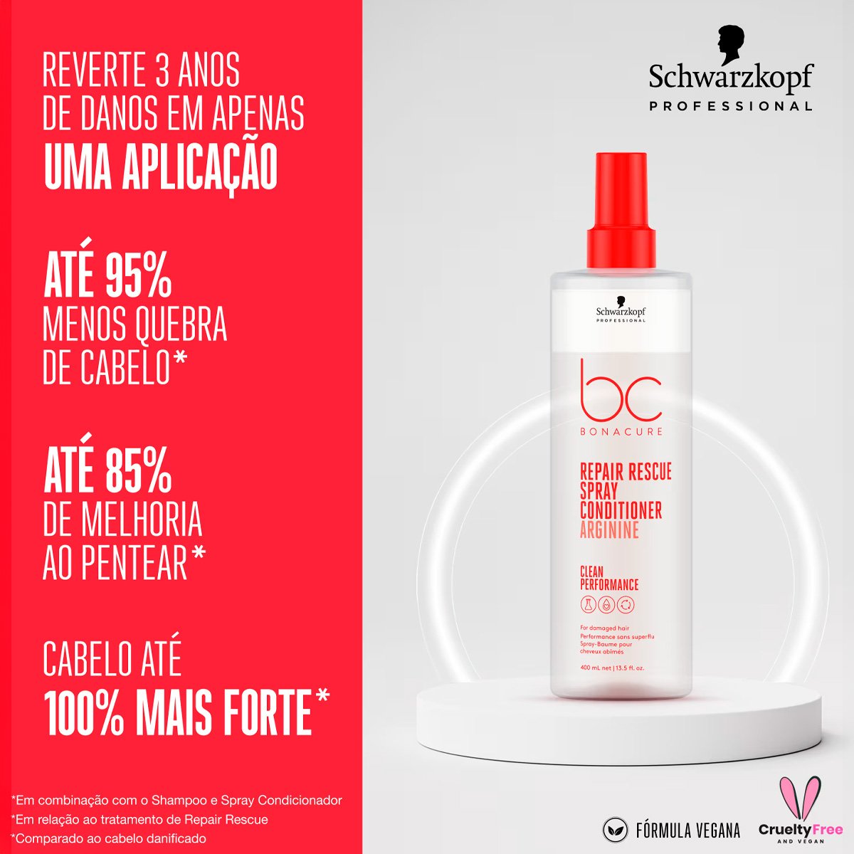 Schwarzkopf Professional BC Bonacure Repair Rescue+ - Spray Conditioner 400ml 400ml 3