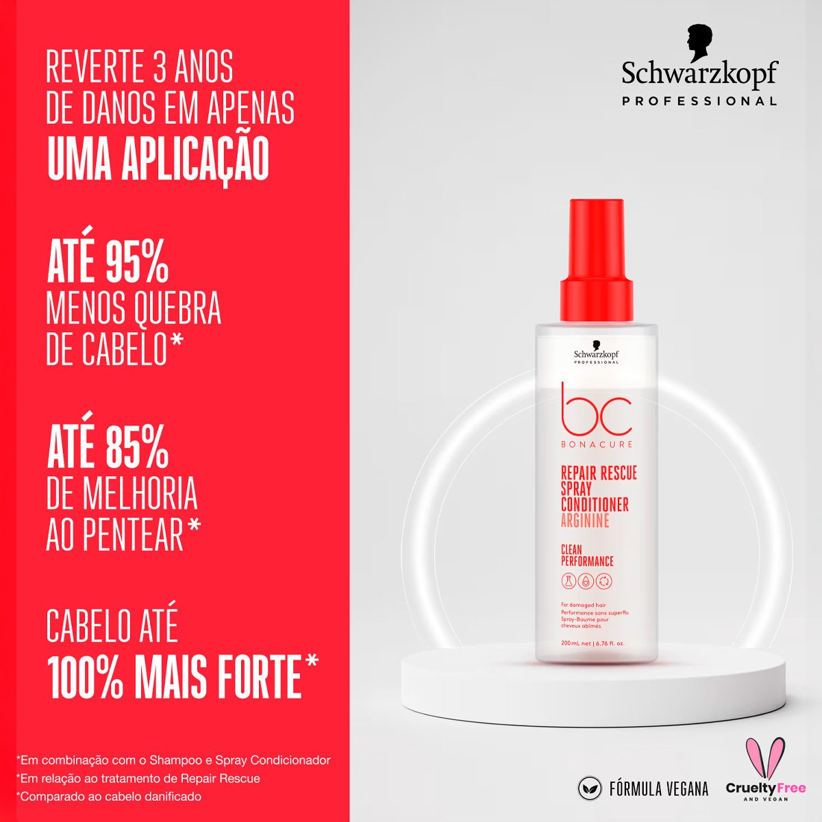 Schwarzkopf Professional BC Bonacure Repair Rescue+ - Spray Conditioner 200ml 200ml 3